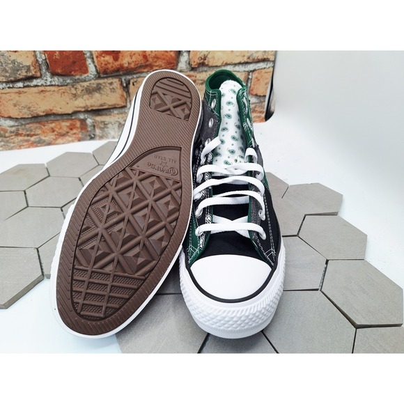 Men Sz 11.5 Converse Chuck Taylor All-Star 70s Hi Offspring‎ Blk Paisley Bandana main image 9